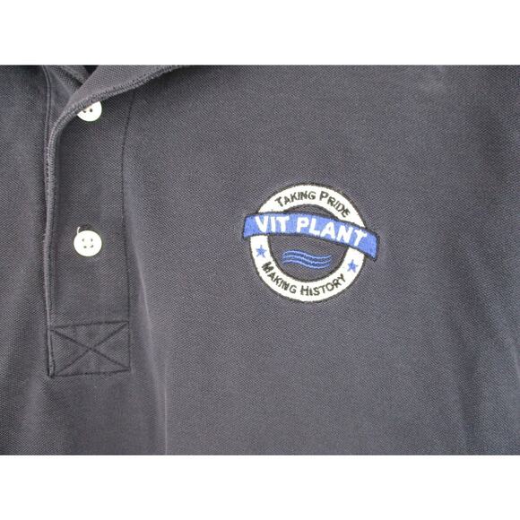 Vtg 3 Button Short Sleeve Shirt XL Hanford Nuclear VIT Plant Making History - Picture 4 of 5